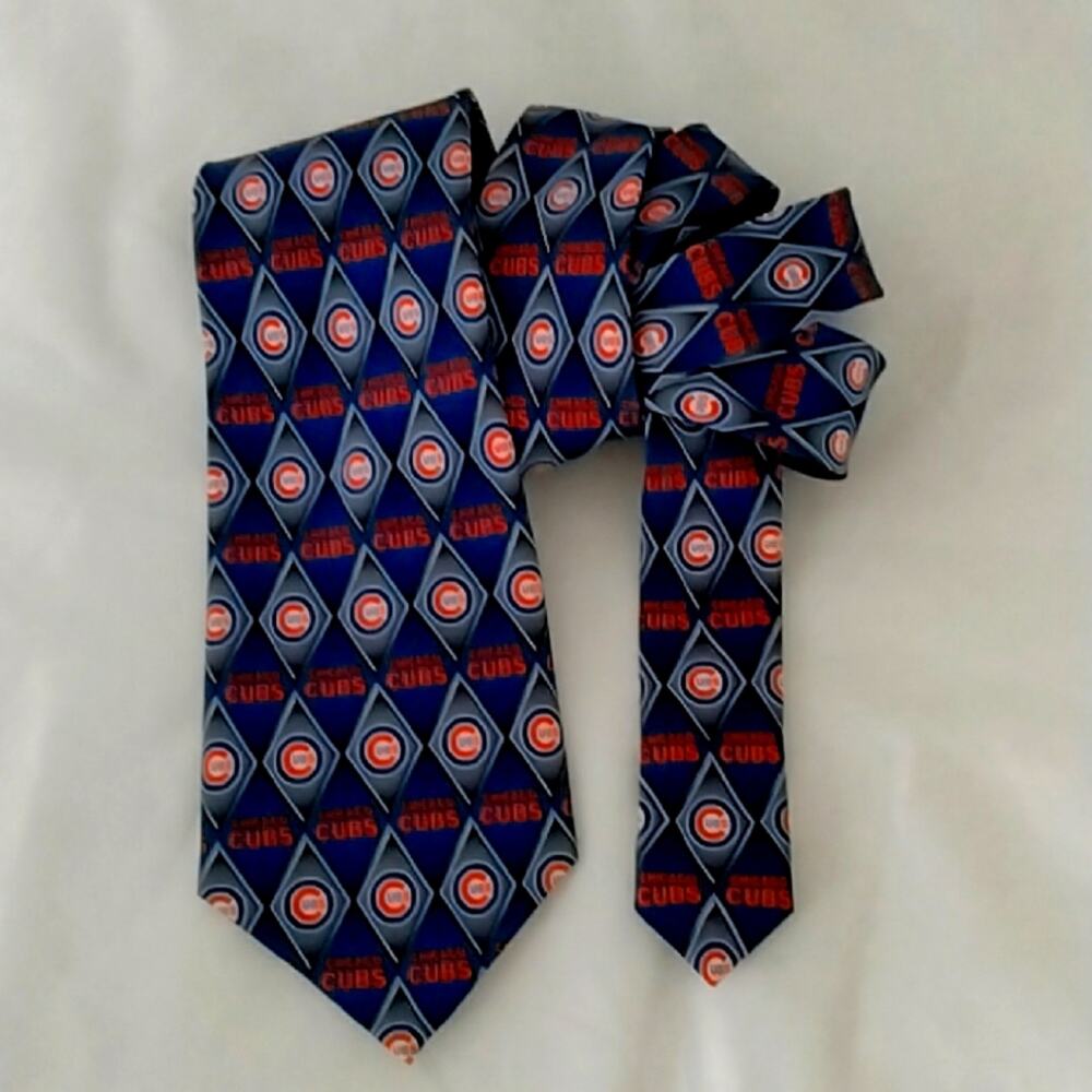 Chicago Cubs Baseball MLB Silk Tie